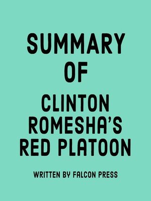 cover image of Summary of Clinton Romesha's Red Platoon